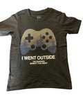 Kids 'I Went Outside' Gamer Graphic Tee - XS