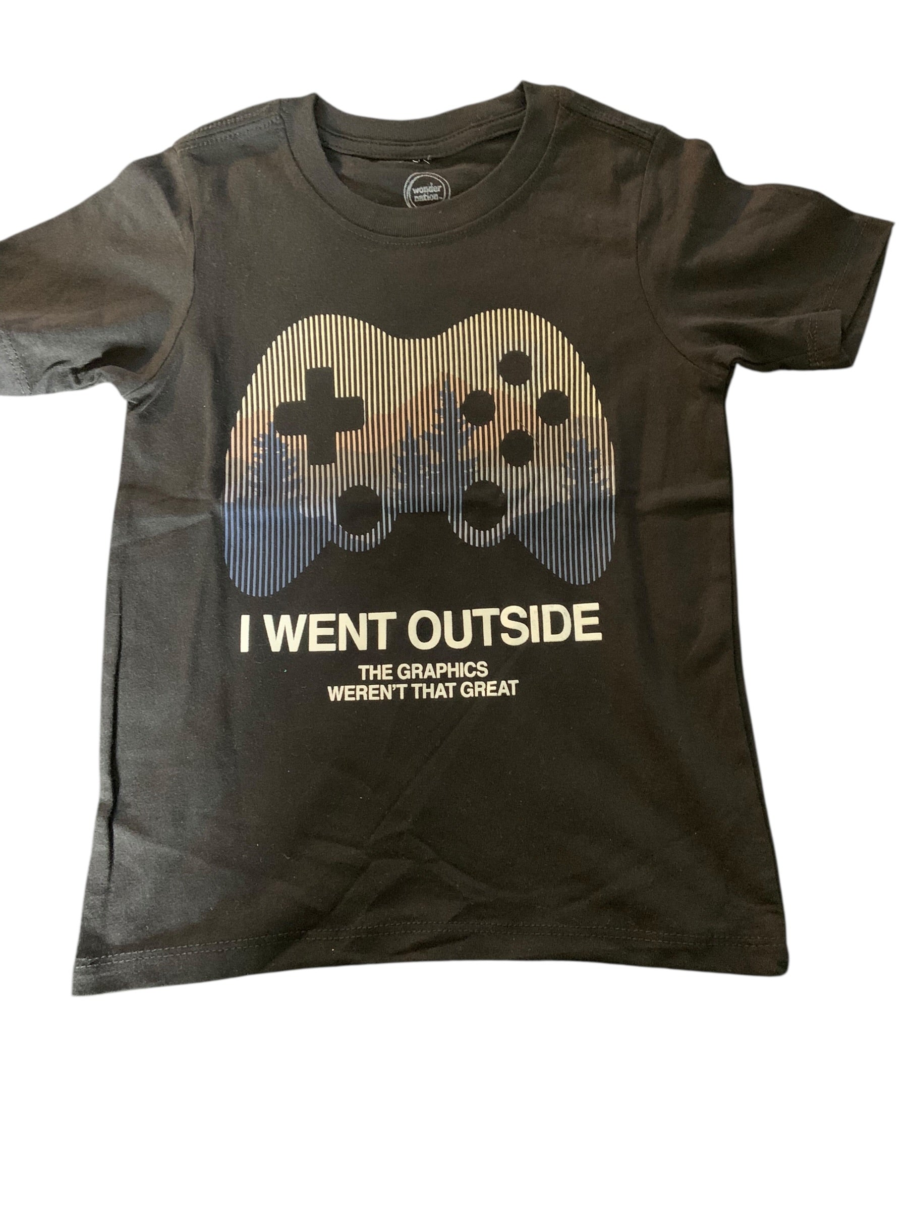 Kids 'I Went Outside' Gamer Graphic Tee - XS