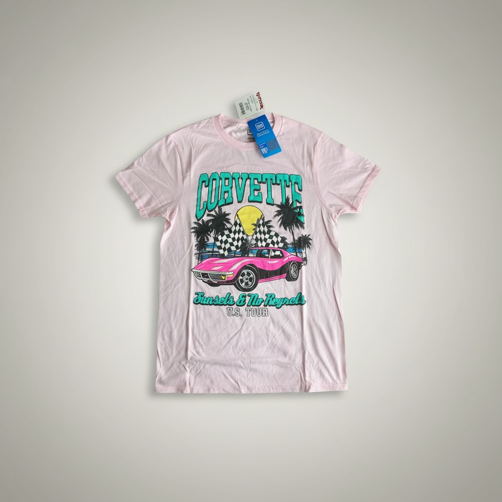 Corvette Sunsets & No Regrets U.S. Tour Tee - Small