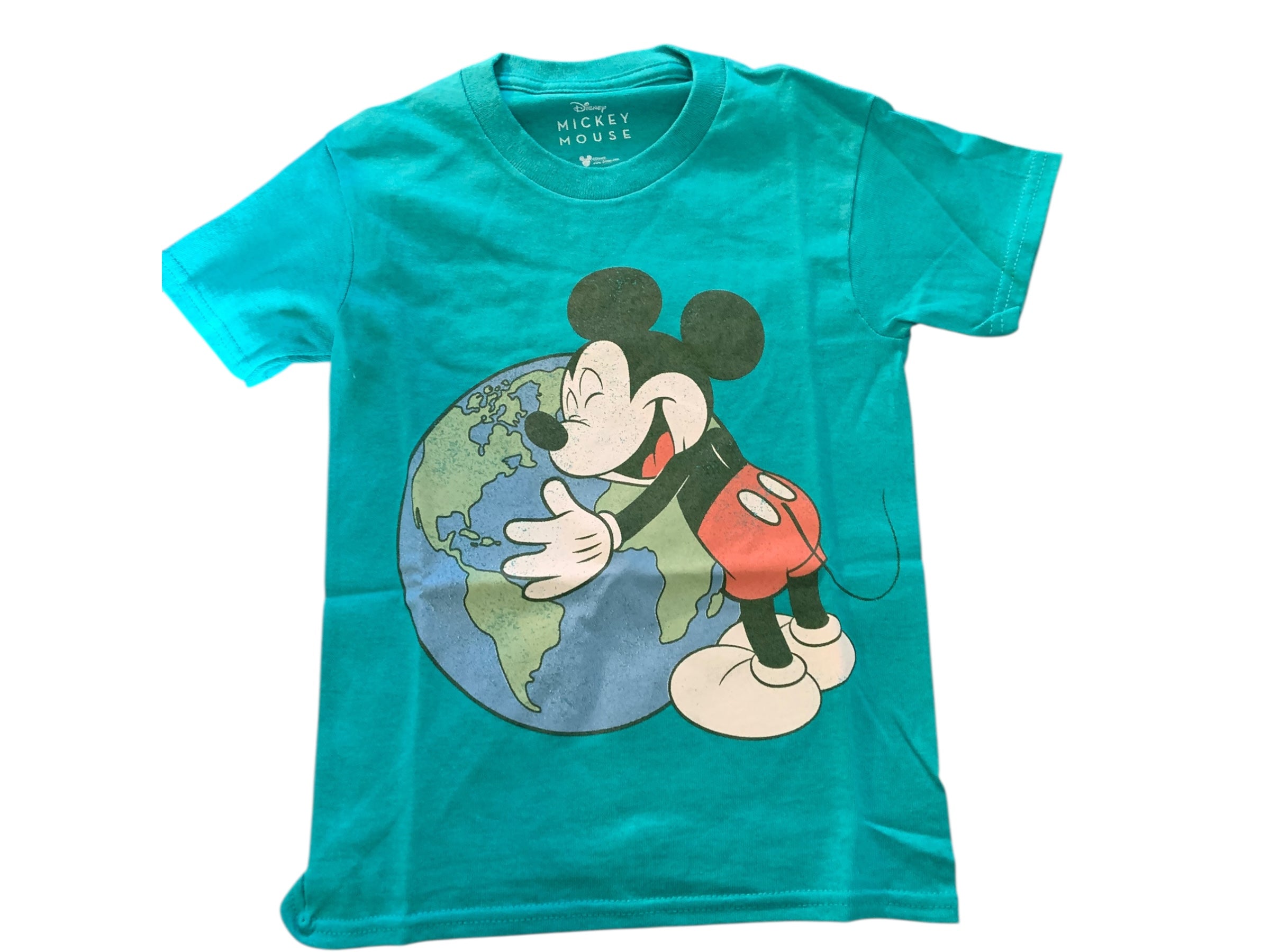 Mickey Mouse World Teal Tee – XS