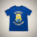 Minions 'Definitely Up To Something' Graphic Tee-Young Mens Large Unisex