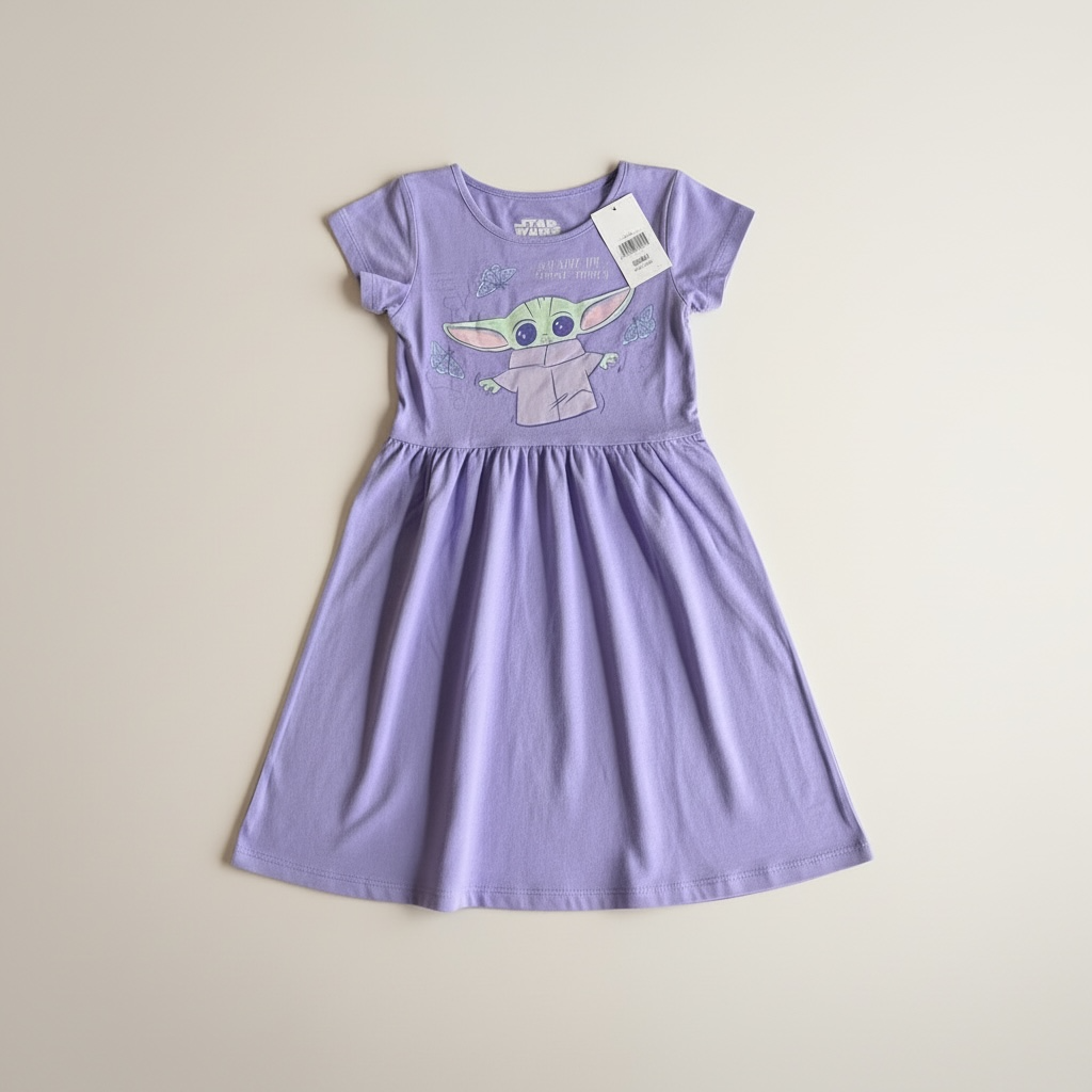 Star Wars The Child Baby Yoda Dress (Purple) - XS
