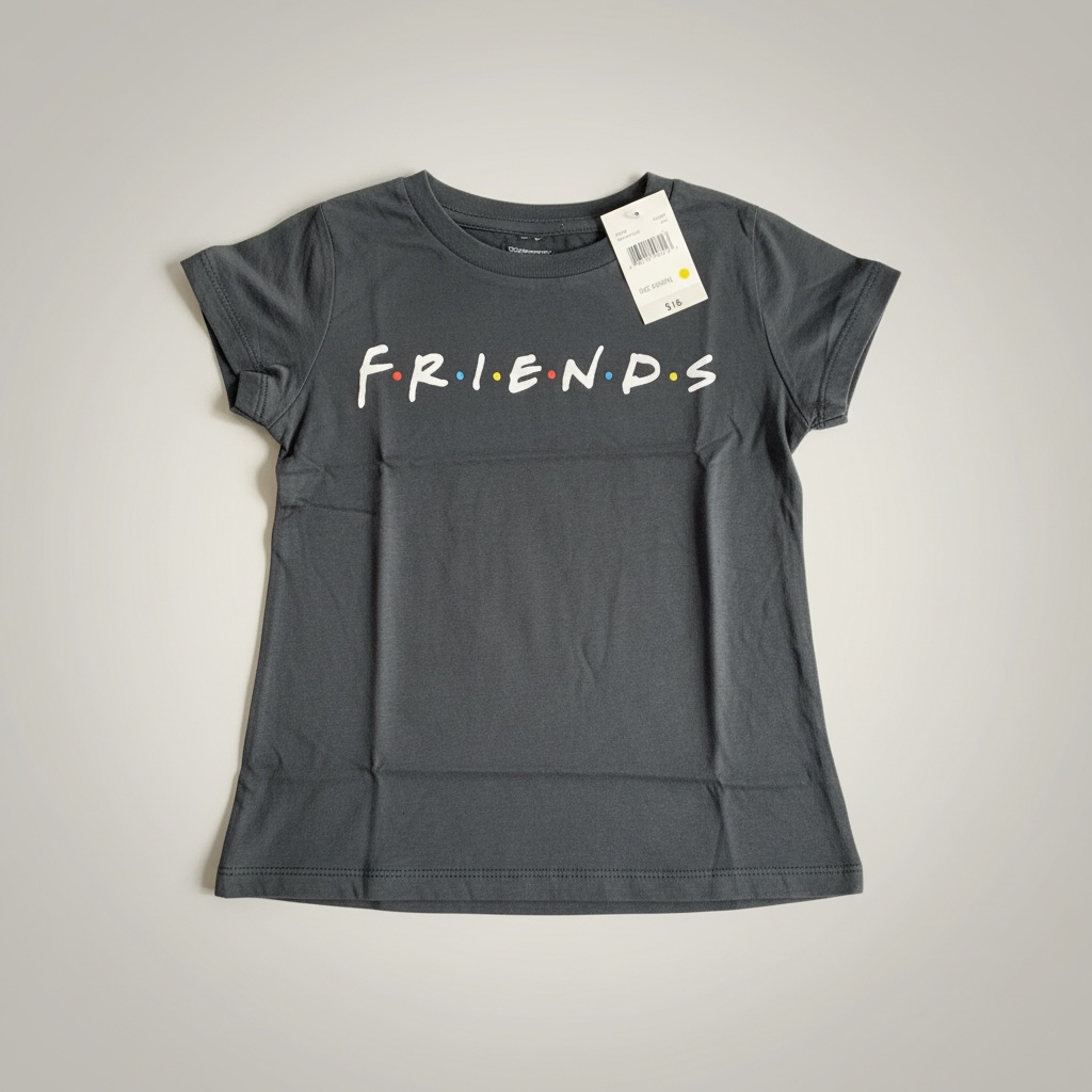 Friends Graphic T-Shirt (Black) - XS (4/5)