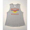 Wonder Woman Muscle Tank Top (Gray) - Large