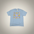 Tom & Jerry Faces Graphic Tee (Light Blue) - Large