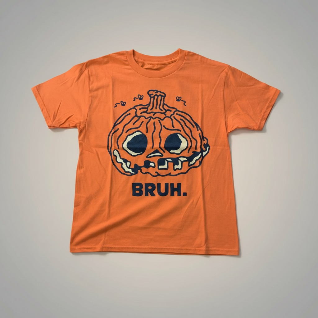 Pumpkin Bruh. Graphic Tee (Orange)