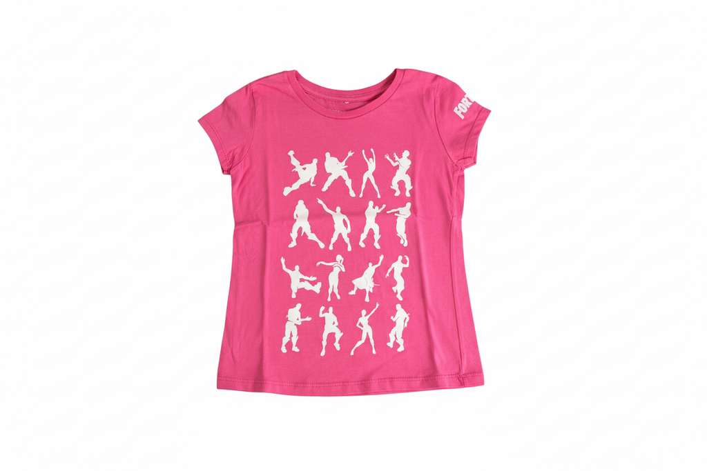 Fortnite Dance Emotes Pink Tee angle